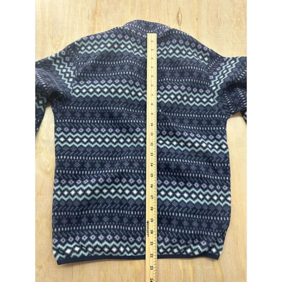 Kids Roper Fleece Jacket XL Blues Zip Up  Warm Child’s Size Aztec - Picture 5 of 5
